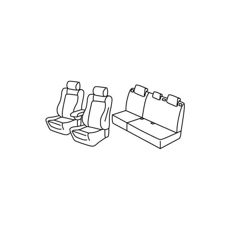 Set coprisedili Superior - Grigio Nero - Ford Focus 5p (Trend sport) (03 11 05 18)
