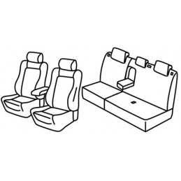 Set coprisedili Superior - Grigio Nero - Ford Focus 5p (Trend sport) (03 11 05 18)