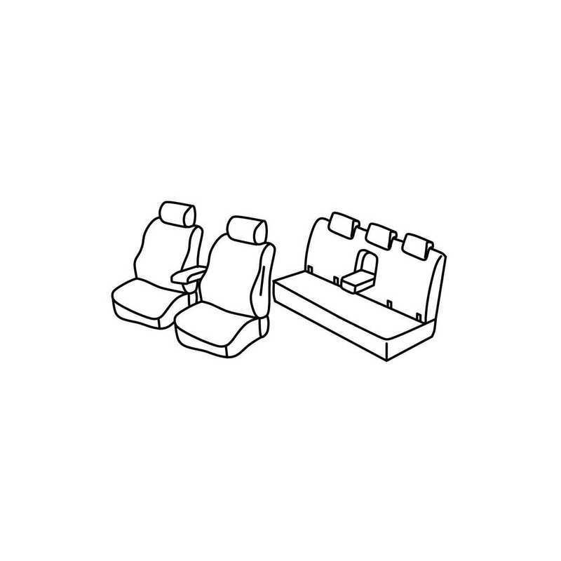 Set coprisedili Superior - Nero Grigio - Ford Ranger (XLT) (09 15 )