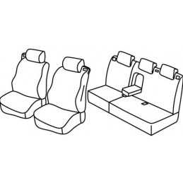 Set coprisedili Superior - Grigio Nero - Ford B-Max (10 12 07 18)