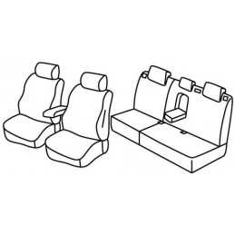 Set coprisedili Superior - Nero Rosso - Ford Mondeo 4p (05 07 10 14) - Ford Mondeo Wagon (05 07 10 14)