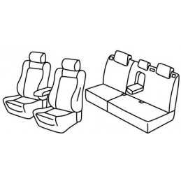 Set coprisedili Superior - Nocciola - Ford Mondeo 4p (05 07 10 14) - Ford Mondeo Wagon (05 07 10 14)