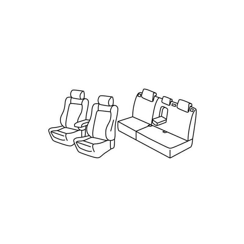 Set coprisedili Superior - Nero Blu - Ford Mondeo 4p (05 07 10 14) - Ford Mondeo Wagon (05 07 10 14)