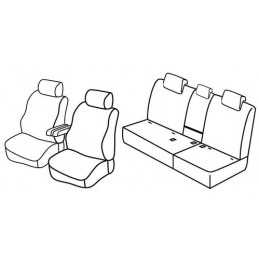 Set coprisedili Superior - Nero Blu - Honda CR-V (dal 2010) (2010 09 12)
