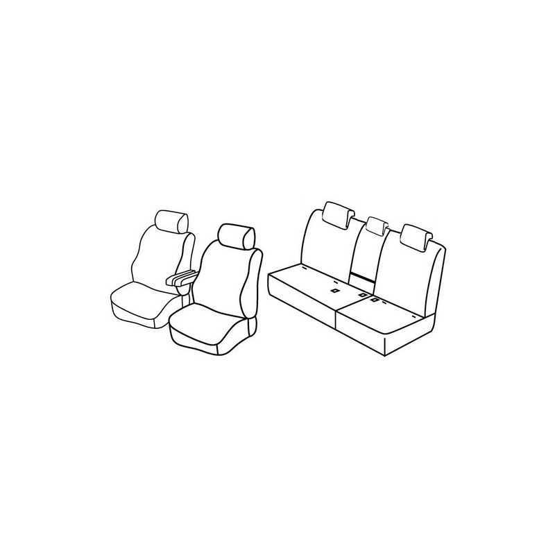 Set coprisedili Superior - Nero Grigio - Honda CR-V (dal 2010) (2010 09 12)