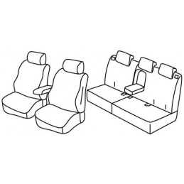 Set coprisedili Superior - Nero Grigio - Honda HR-V (Elegance) (09 15 )