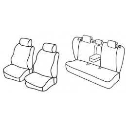 Set coprisedili Superior - Nero Grigio - Hyundai i40 Wagon (07 11 )