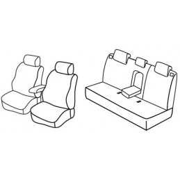 Set coprisedili Superior - Nero Rosso - Hyundai ix35 (09 13 12 15)