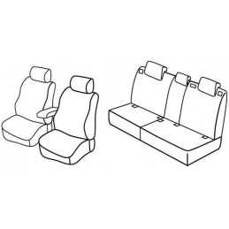 Set coprisedili Superior - Beige - Hyundai Santa Fe (03 06 09 12)
