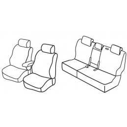 Set coprisedili Superior - Grigio Nero - Hyundai Santa Fe (10 12 10 18)