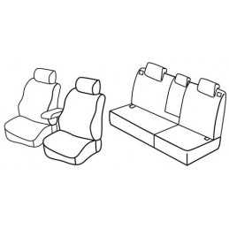 Set coprisedili Superior - Grigio Nero - Hyundai Tucson (fino al 2005) (08 04 2005)