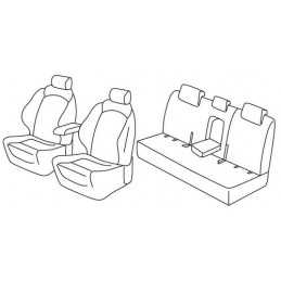 Set coprisedili Superior - Nero Rosso - Hyundai Tucson (09 15 )