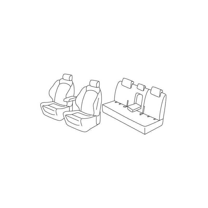Set coprisedili Superior - Nero Grigio - Hyundai Tucson (09 15 )