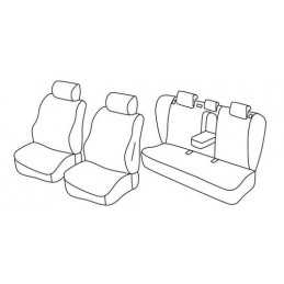 Set coprisedili Superior - Nero Rosso - Hyundai i40 4p (04 12 06 15)