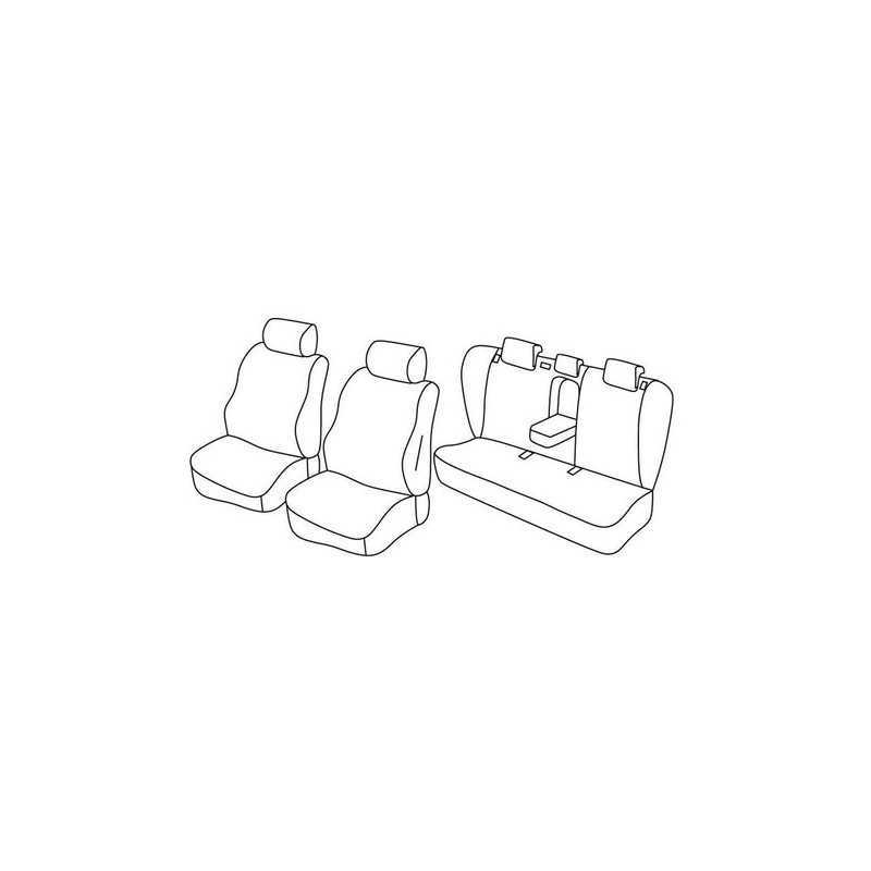 Set coprisedili Superior - Nero Grigio - Hyundai i40 4p (04 12 06 15)