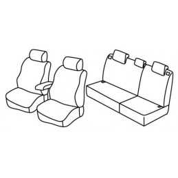 Set coprisedili Superior - Nero Blu - Hyundai Tucson (09 15 )