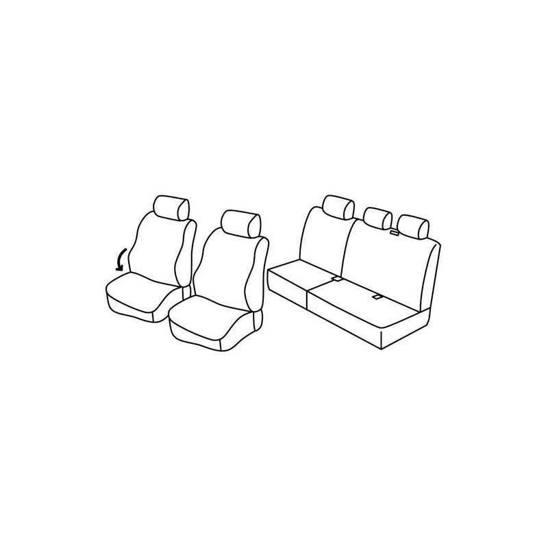 Set coprisedili Superior - Nero Rosso - Jeep Grand Cherokee (CRD) (06 05 12 10)
