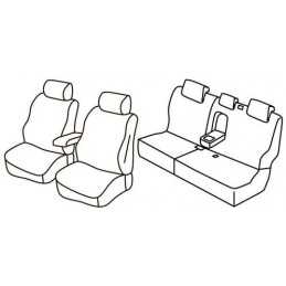 Set coprisedili Superior - Nero Rosso - Jeep Grand Cherokee (Limited CRD) (05 13 11 16)
