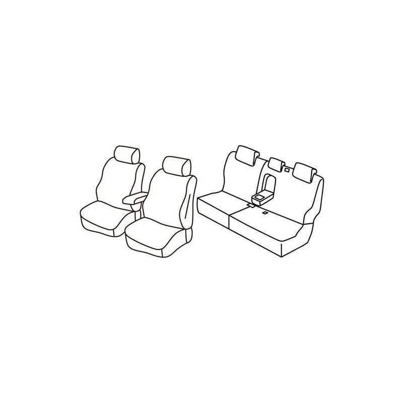 Set coprisedili Superior - Nero Rosso - Jeep Grand Cherokee (Limited CRD) (05 13 11 16)