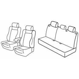 Set coprisedili Superior - Nero Blu - Jeep Renegade (Sport) (09 14 )