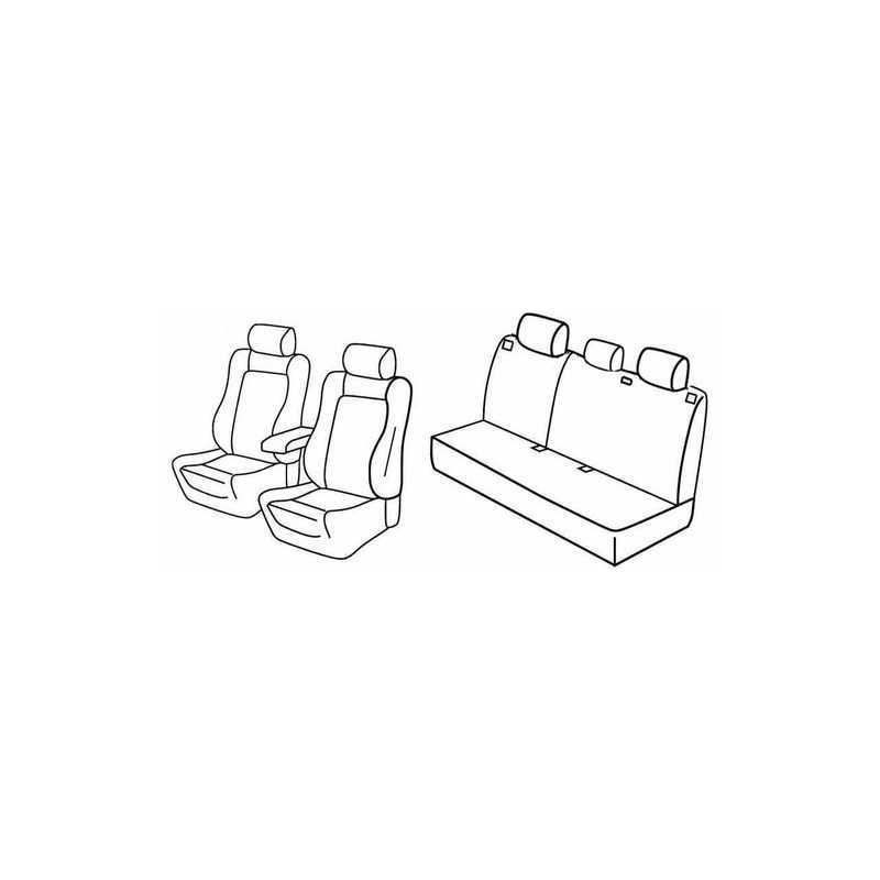 Set coprisedili Superior - Nero Rosso - Jeep Renegade (Sport) (09 14 )