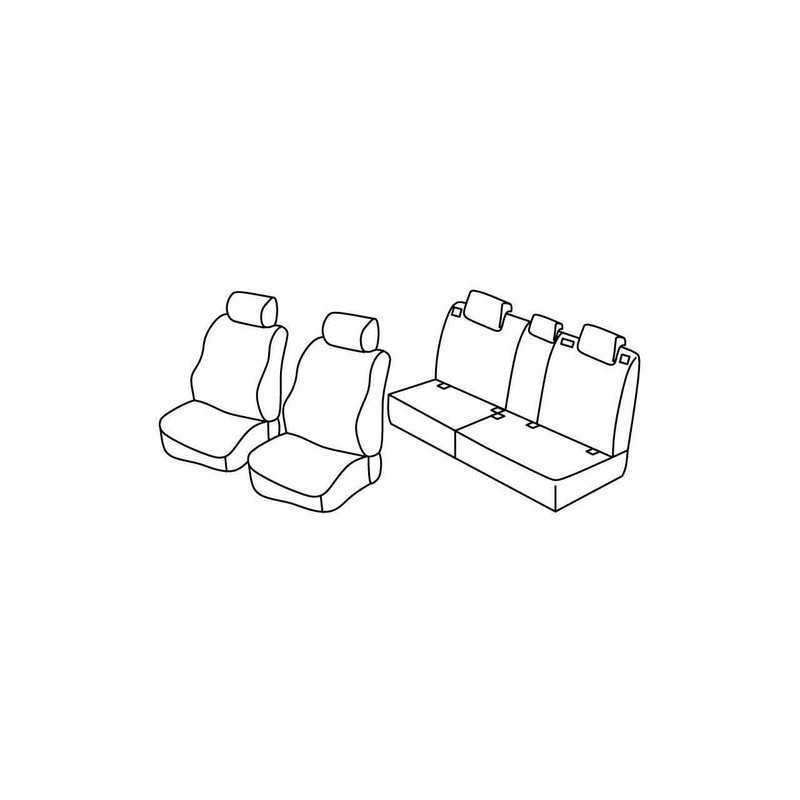 Set coprisedili Superior - Nero Rosso - Kia Sorento (11 09 01 15)