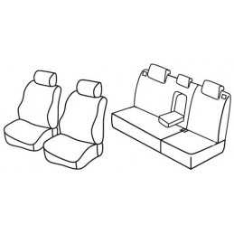 Set coprisedili Superior - Nero Grigio - Kia Sportage (dal 9 2008) (09 08 08 10)