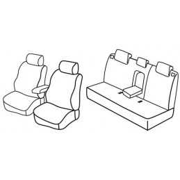 Set coprisedili Superior - Nero Rosso - Kia Sportage (09 10 02 16)