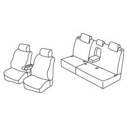 Set coprisedili Superior - Grigio Nero - Kia Venga (World Cup Edition) (02 10 )