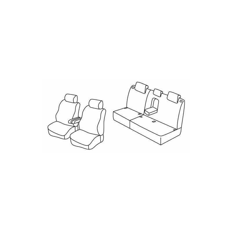 Set coprisedili Superior - Nero Grigio - Kia Venga (World Cup Edition) (02 10 )