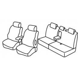 Set coprisedili Superior - Grigio Nero - Lancia Delta (06 08 06 15)