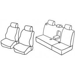Set coprisedili Superior - Nero Grigio - Land Rover Freelander (dal 10 2003) (10 03 11 06)