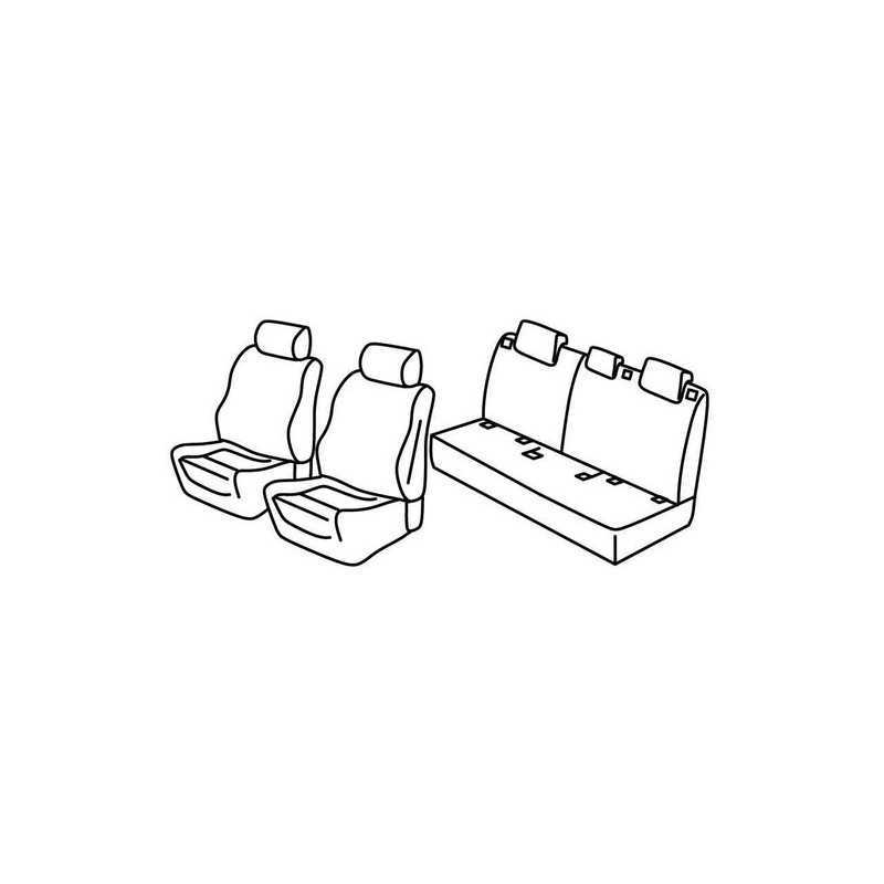 Set coprisedili Superior - Nocciola - Land Rover Evoque 5p (09 15 12 18)