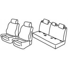Set coprisedili Superior - Nero Blu - Land Rover Evoque 5p (09 15 12 18)