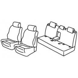 Set coprisedili Superior - Nocciola - Land Rover Evoque 5p (09 15 12 18)