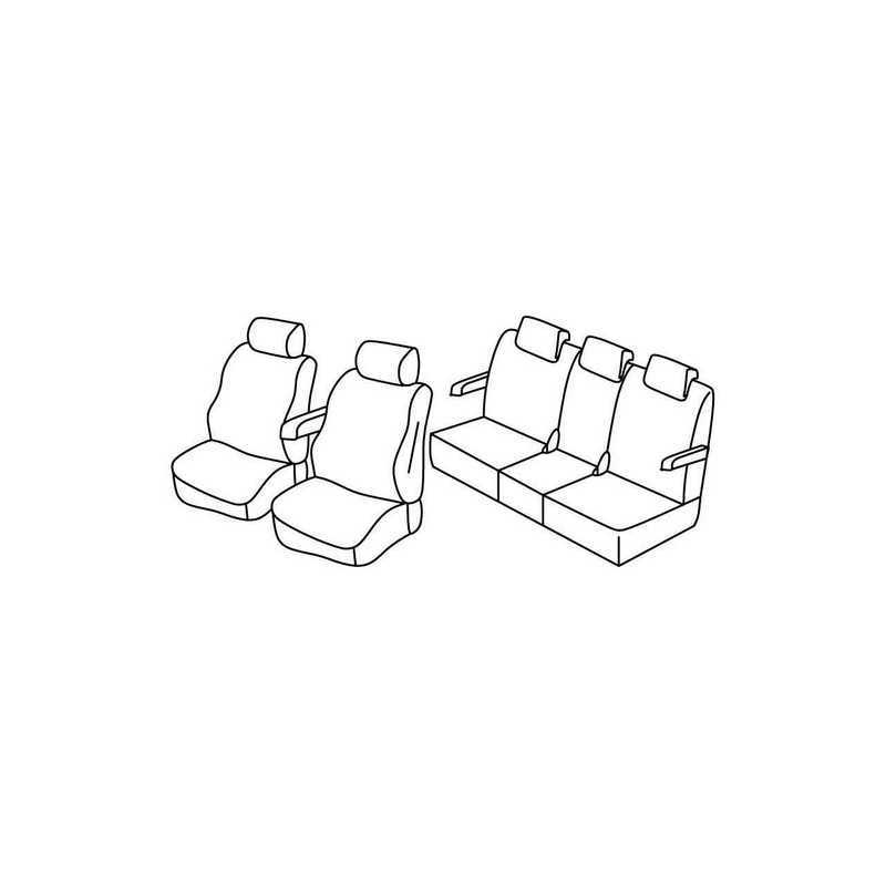Set coprisedili Superior - Nocciola - Mazda 5 5p (08 05 10 10)
