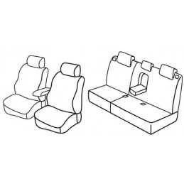 Set coprisedili Superior - Nocciola - Mazda 6 4p (04 08 12 12)
