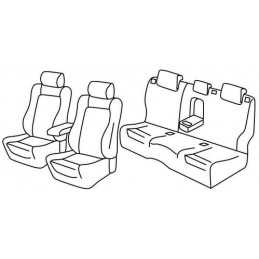 Set coprisedili Superior - Nero Grigio - Mazda 6 Wagon (01 13 10 18)