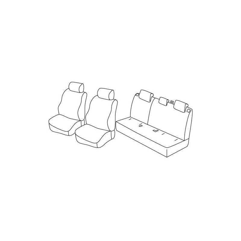 Set coprisedili Superior - Nero Rosso - Mazda CX-3 (06 15 )