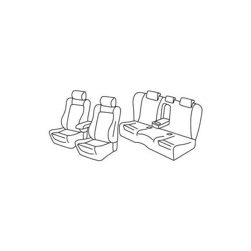 Set coprisedili Superior - Grigio Nero - Mazda 6 4p (01 13 10 18)