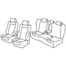 Set coprisedili Superior - Nero Rosso - Mazda 6 4p (01 13 10 18)