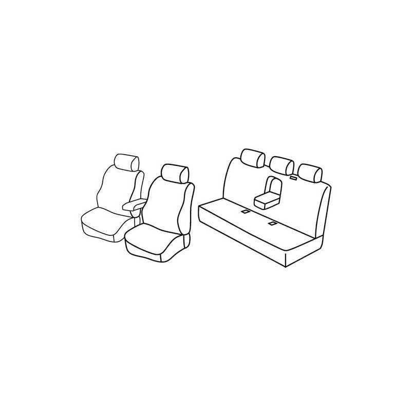 Set coprisedili Superior - Nero Grigio - Mercedes Classe C 4p (fino al 3 2004) (05 00 03 04)