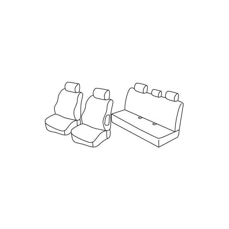 Set coprisedili Superior - Nocciola - Mercedes Classe C 4p (02 07 02 14)