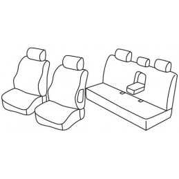 Set coprisedili Superior - Nocciola - Mercedes Classe C 4p (02 07 02 14)