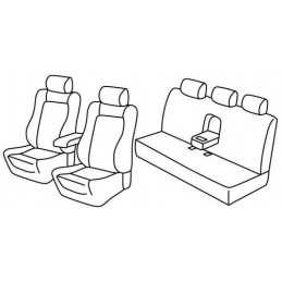 Set coprisedili Superior - Nero Grigio - Mercedes Classe E 4p (Sport) (03 02 02 09)