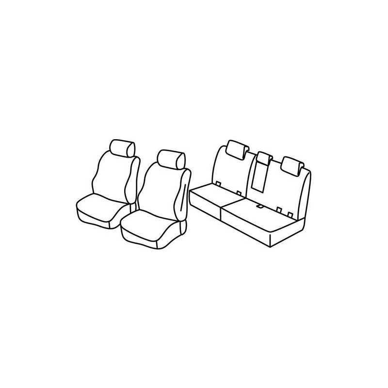 Set coprisedili Superior - Grigio Nero - Mercedes ML (10 11 12 15)
