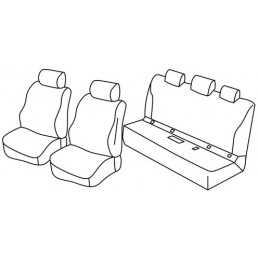 Set coprisedili Superior - Nero Grigio - Mercedes Classe C 4p (03 14 )