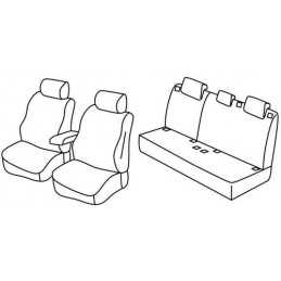 Set coprisedili Superior - Nero Grigio - Mercedes Classe A 5p (10 12 05 18)