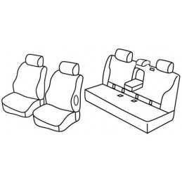 Set coprisedili Superior - Nero Grigio - Mercedes Classe E sw (09 09 11 16)