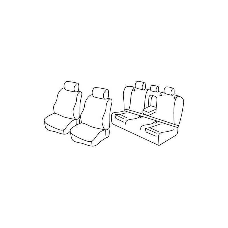 Set coprisedili Superior - Grigio Nero - Mercedes Classe C sw (01 08 08 14)